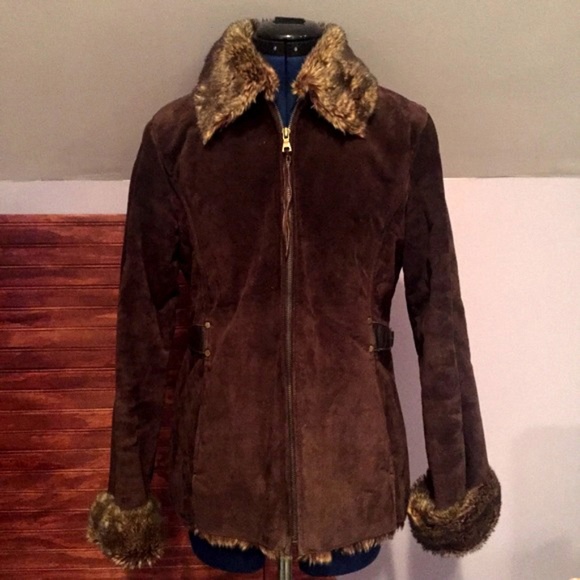 charles klein jackets coats sale leather furred coat poshmark